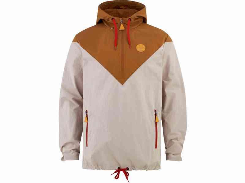 Bula Anorak - Vindtæt Jakke - Beige/Brun - Str. L