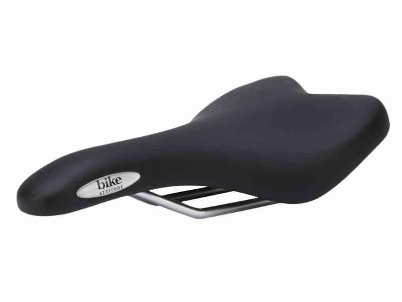 Bike Attitude - Cykelsadel - City / Sport - Herre Gel - Sort