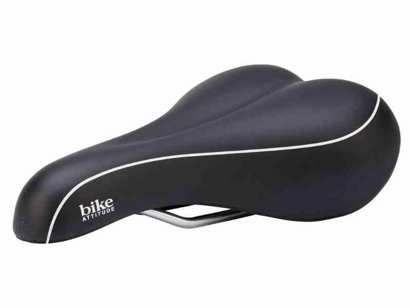 Cykelsadel i sportsgel - Sort fra Bike Attitude