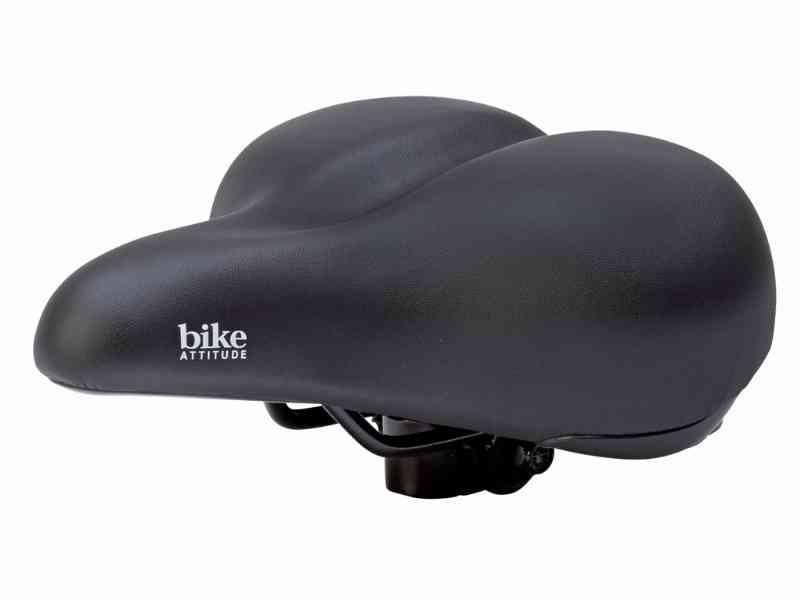 Cykelsadel med elastomer - Unisex - Sort D1