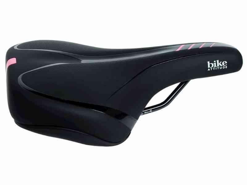 Cykel Attitude - D2 Sadel til Dame - Sort/Pink