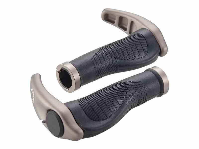 Cykelhåndtag - Ergonomiske - Sort - 136 mm med gel