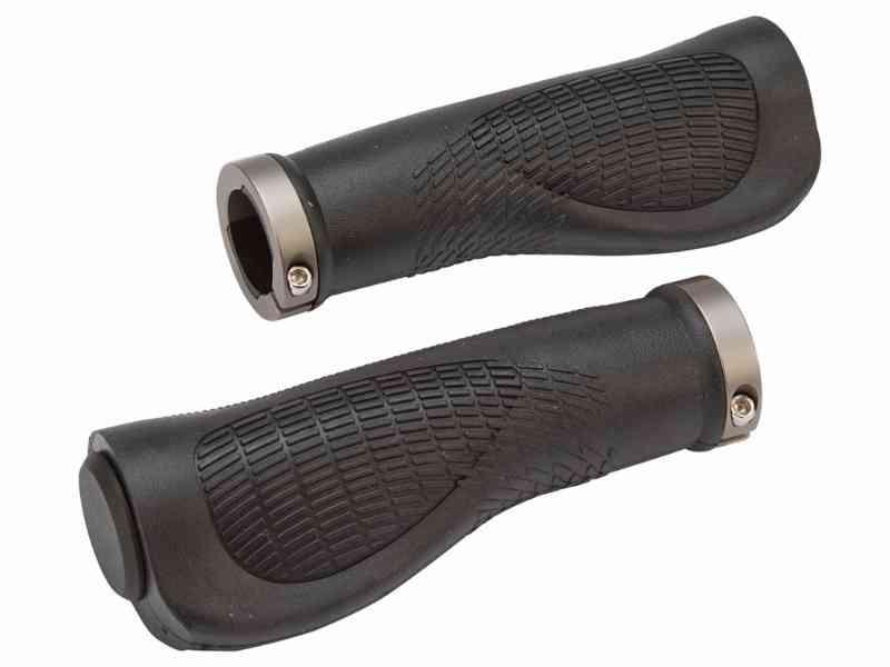 Cykelhåndtag med gel - Ergonomiske - Sorte 125 mm