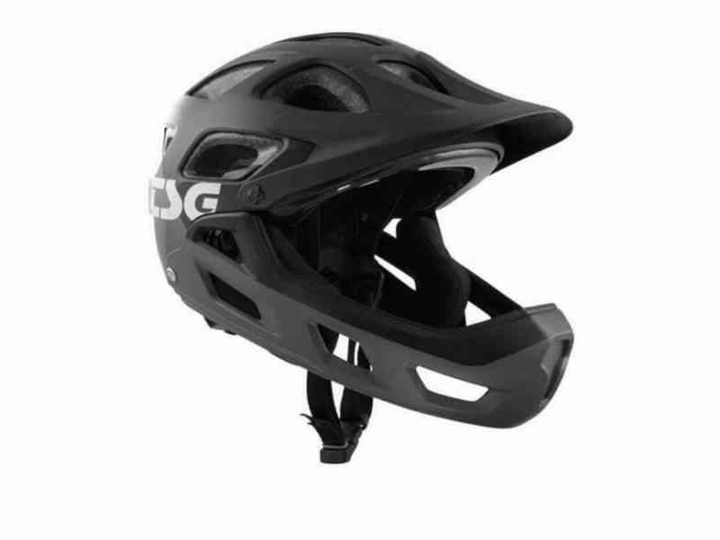 TSG Seek Youth - BMX/Mountain - Fullface Cykelhjelm - Sort/grå - Str. 52-54 cm