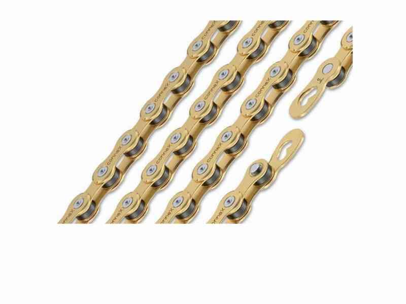 Connex 10 gear kæde 114 led guld med samleled