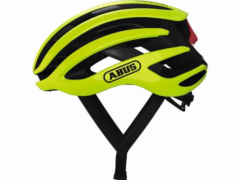 Abus AirBreaker Cykelhjelm - Neon Gul, Str. 51-55 cm