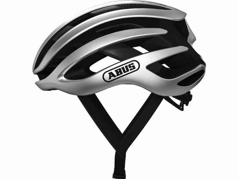 Abus AirBreaker Cykelhjelm - Sølv, Str. 51-55 cm