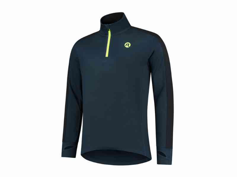 Rogelli Electro – Sportstrøje med lange ærmer – Blå sort, 2XL