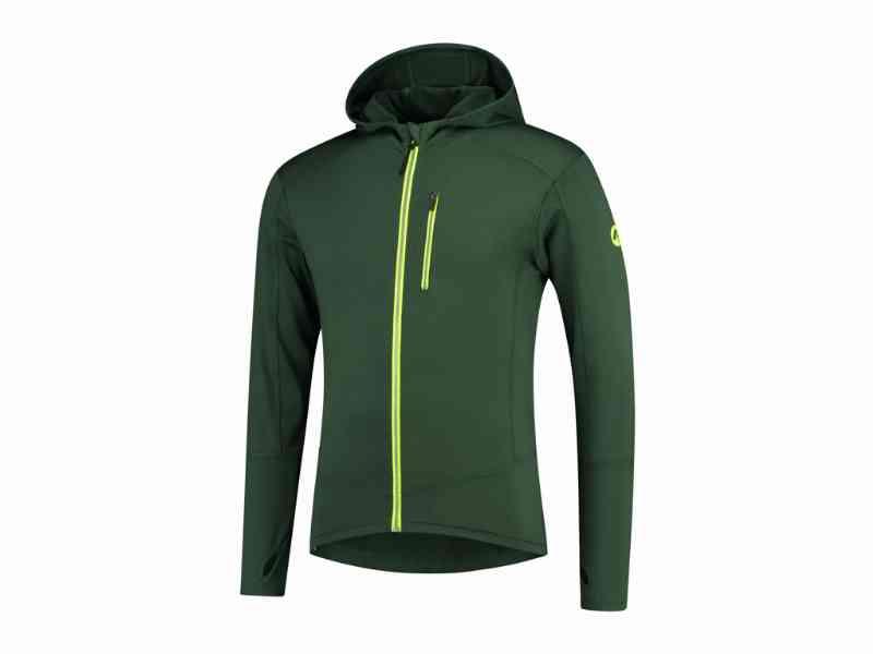 Rogelli Matrix – Hoodie sports trøje – Grøn/Gul – Str. S