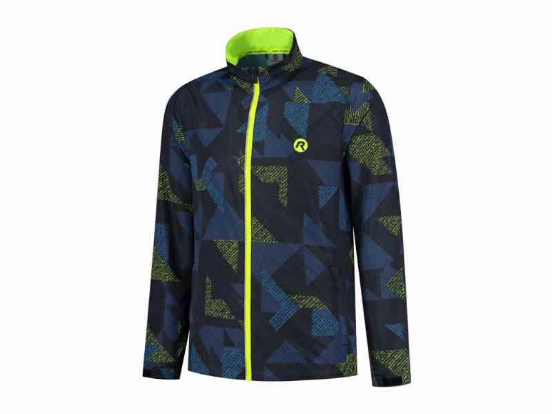 Rogelli Electro - Sports jakke - Airbloc - Blå sort flour - Str. 3XL