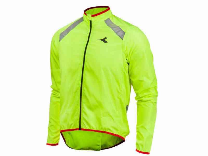 Diadora Cykeljakke Padova - XL - Gul fluo
