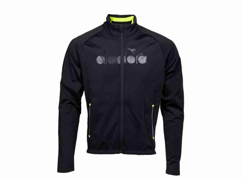 Diadora Firenze - Langærmet cykeltrøje - Str. L - Sort/gul