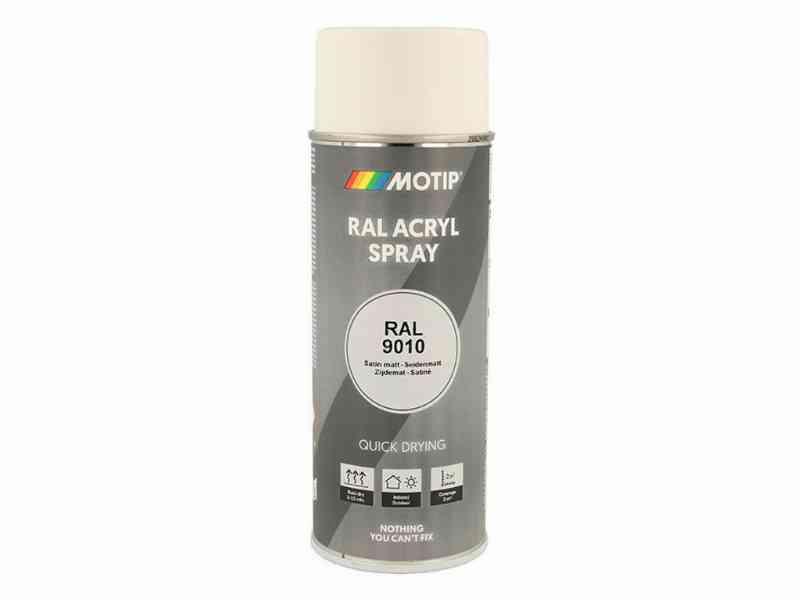 Motip - Ral 9010 - Satinmatt Hvid Lak