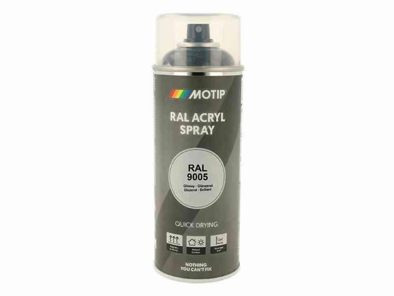 Motip - Ral 9005 - Højglanslak - Dybsort