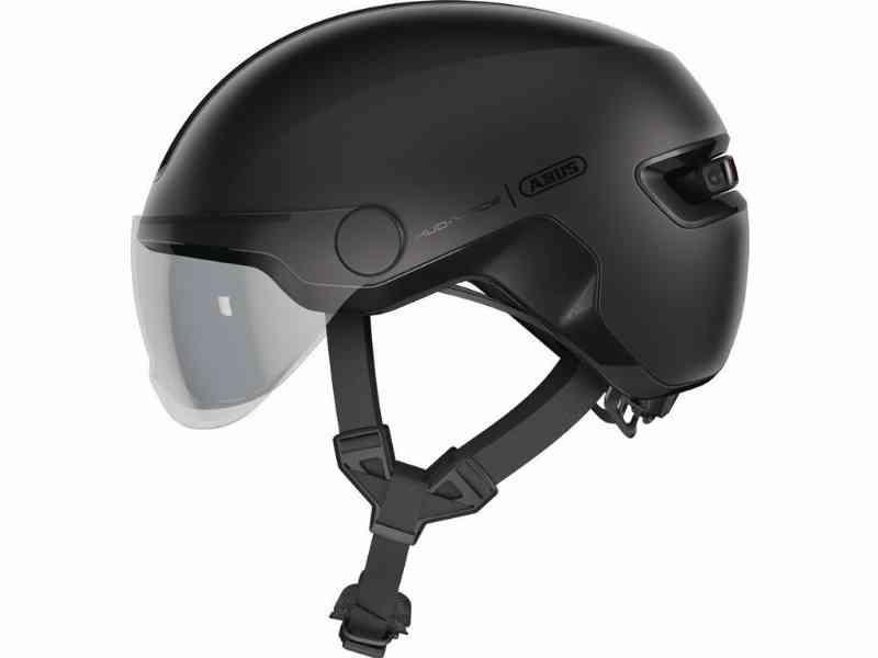 Abus Hud-Y ACE Cykelhjelm - Mat Sort - Str. L
