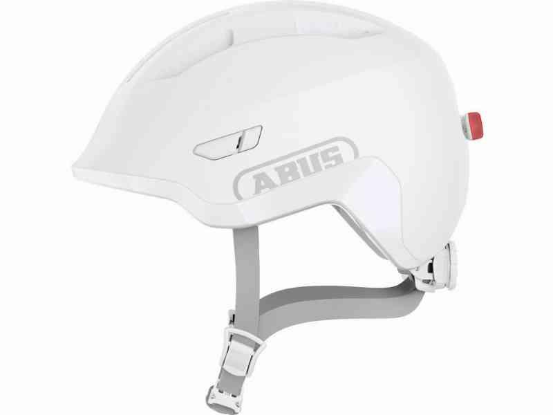 Abus Smiley 3.0 LED - Børnecykelhjelm - Hvid - Str. M