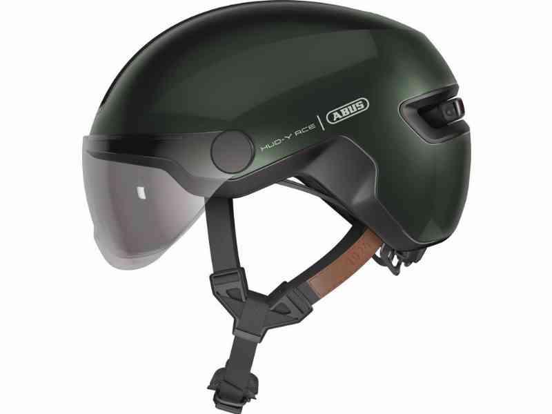 Abus Hud-Y ACE Cykelhjelm - Størrelse 54-58 cm - Mosgrøn