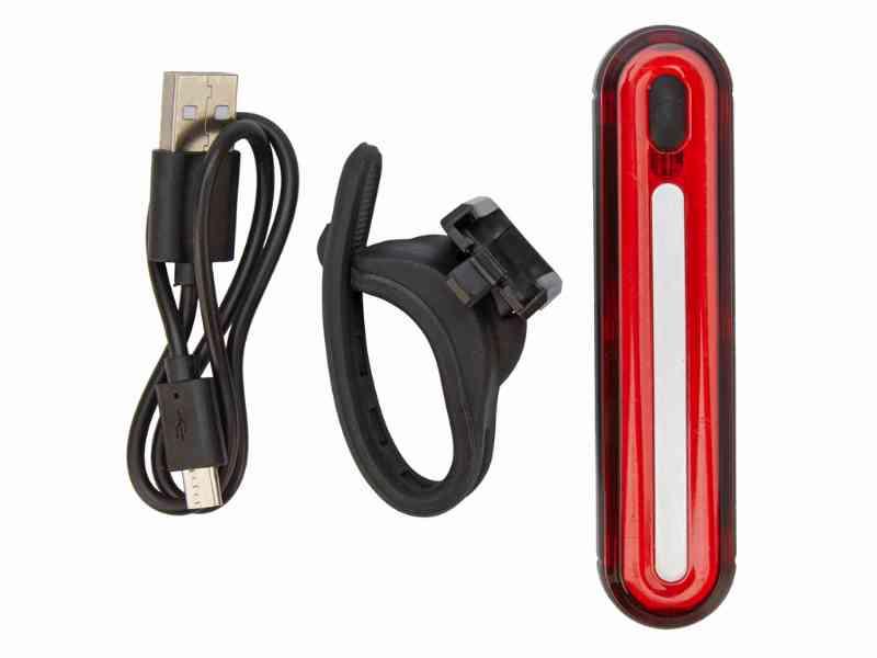 Abus Gemini cykel baglygte - 100 Lumen - Opladelig