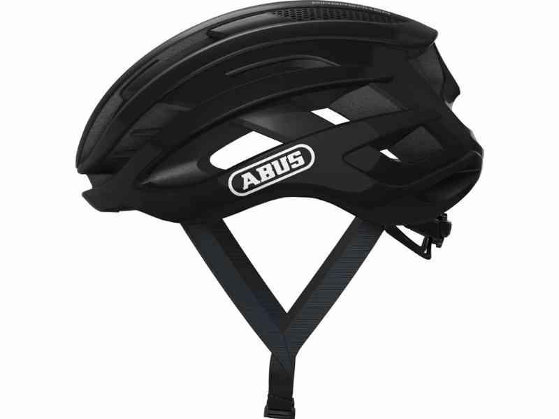 Abus AirBreaker - Cykelhjelm - Skinnende sort - Str. S