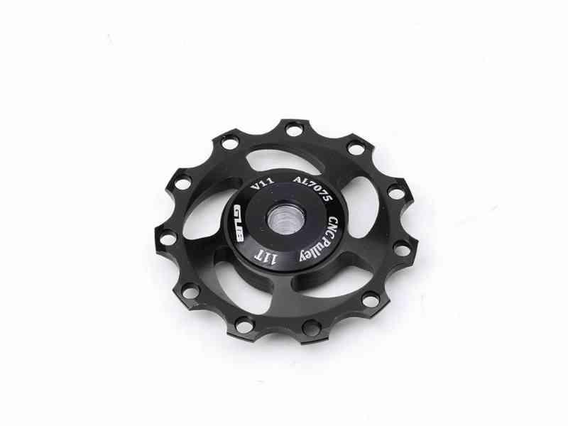 GUB 11-tands pulleyhjul i CNC aluminium - Sort