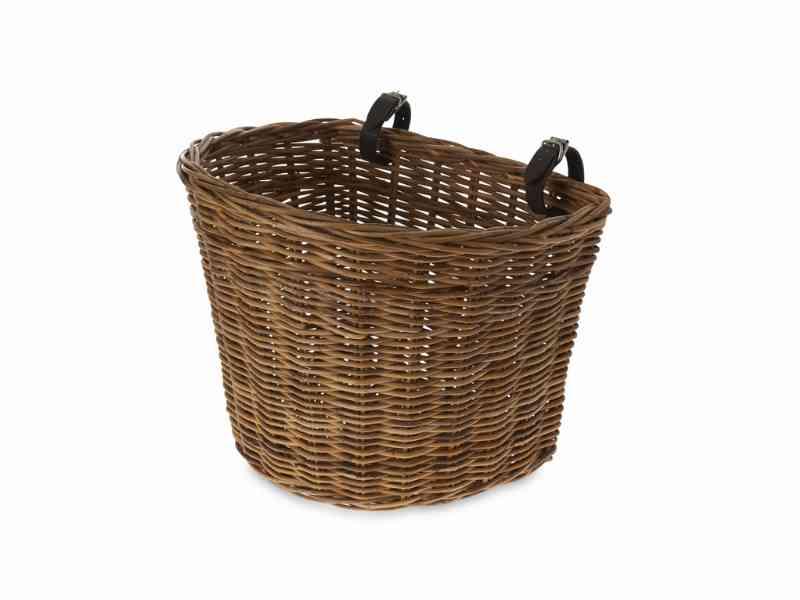 Basil Darcy - Cykelkurv i rattan - Frontmontering - Natur