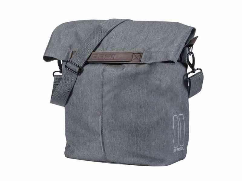 Basil City - Cykeltaske til bag - 14-16 liter - Grå