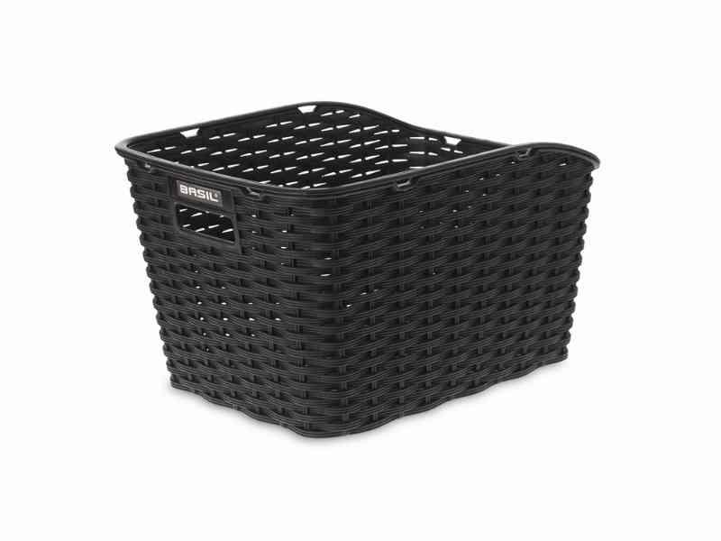 Basil Weave WP - Cykelkurv til bag - Sort
