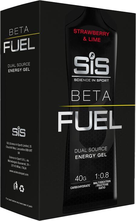 SIS Beta Fuel Energi Gel Jordbær Lime 6x60ml