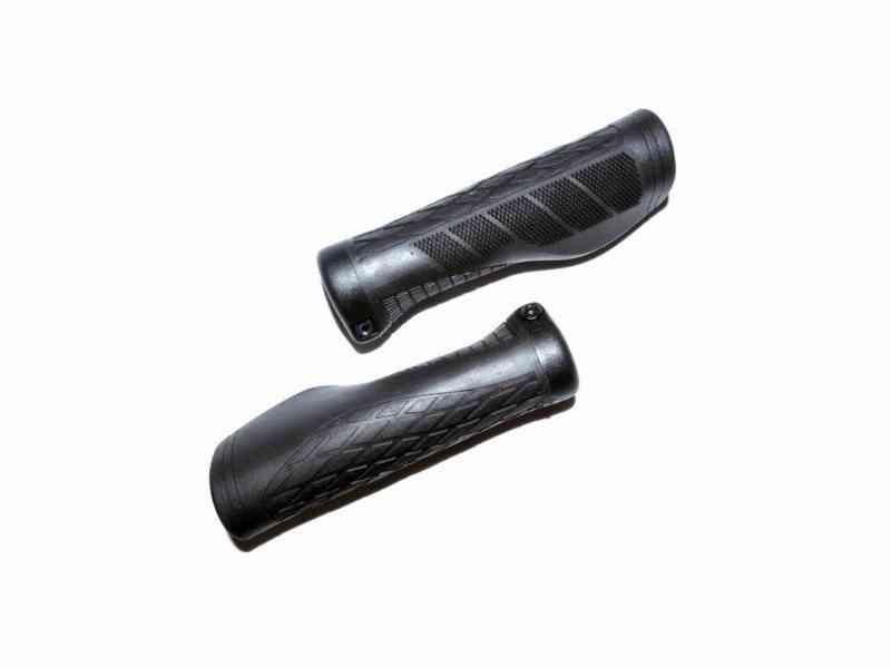 Ergonomiske cykelhåndtag - Sort med låsering - 133 mm