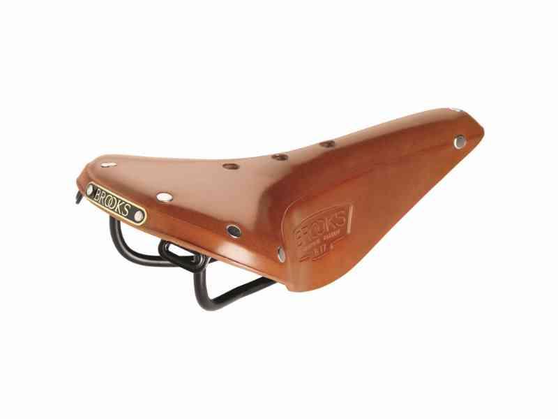 Brooks B17 Cykelsadel - Smal Læder Unisex - Honning