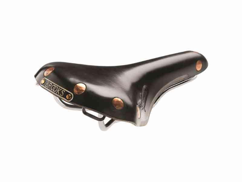 Brooks Swift - Unisex Cykelsadel i Læder - Sort