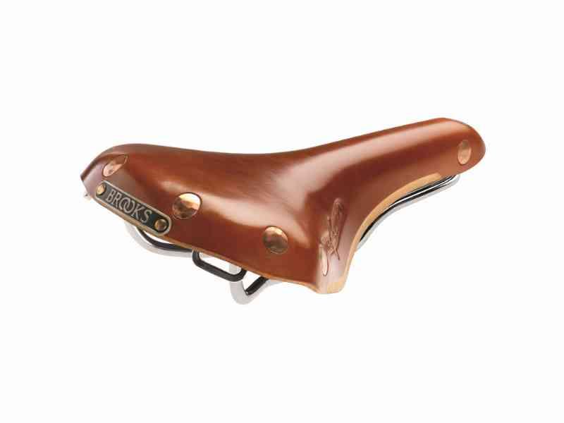 Brooks Swift - Cykelsadel i Læder - Unisex - Honning