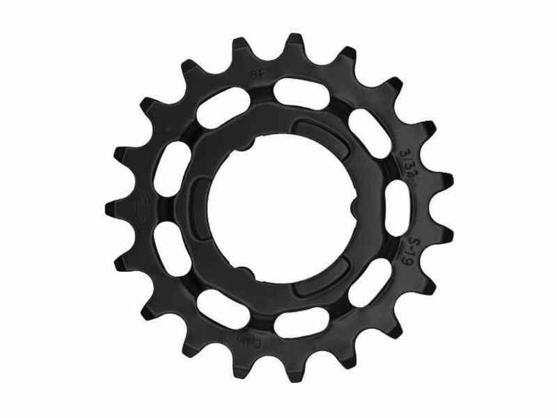 KMC 19T Gearhjul 3/32 til Shimano - Sort