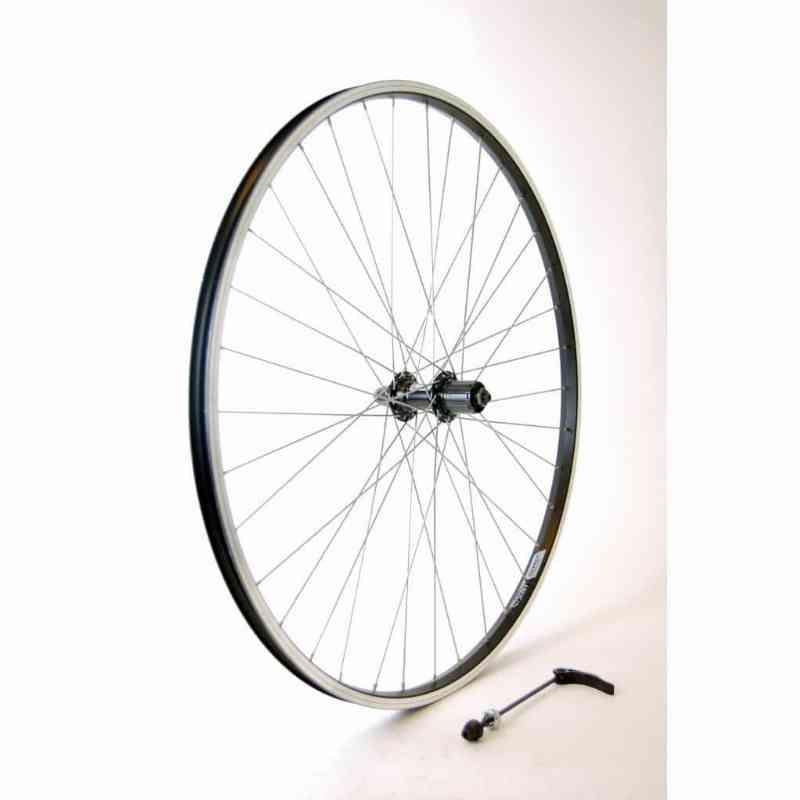 Baghjul 700c sort 7 Cassette QR Linus 17 Eb Fælg