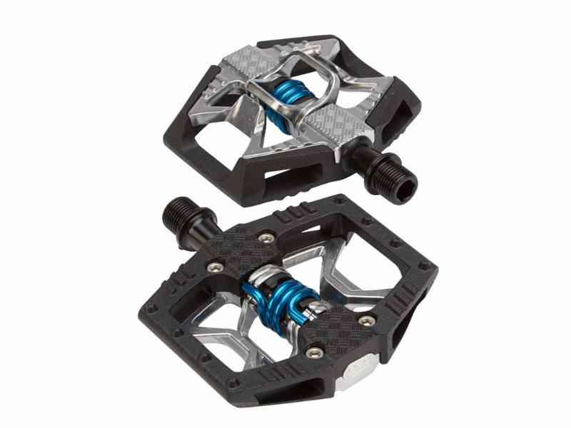 Crankbrothers Double Shot - MTB kombipedal - Grå/Sort/Blå