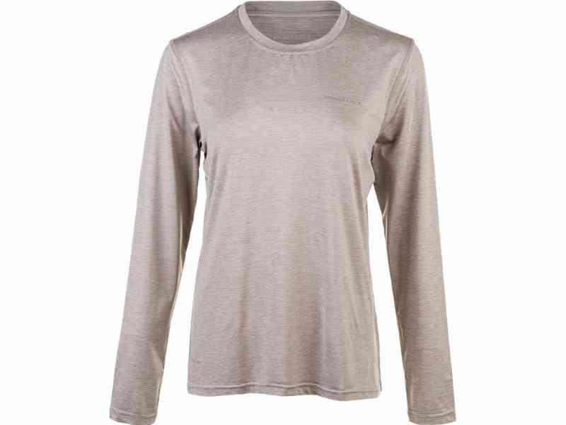 Endurance Maje Melange - T-shirt m. lange ærmer - Dame - Warm Taupe -  Str. 40