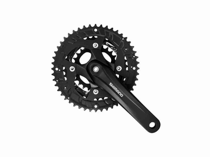 Shimano Alivio triple kranksæt - Sort 48-36-26 tands