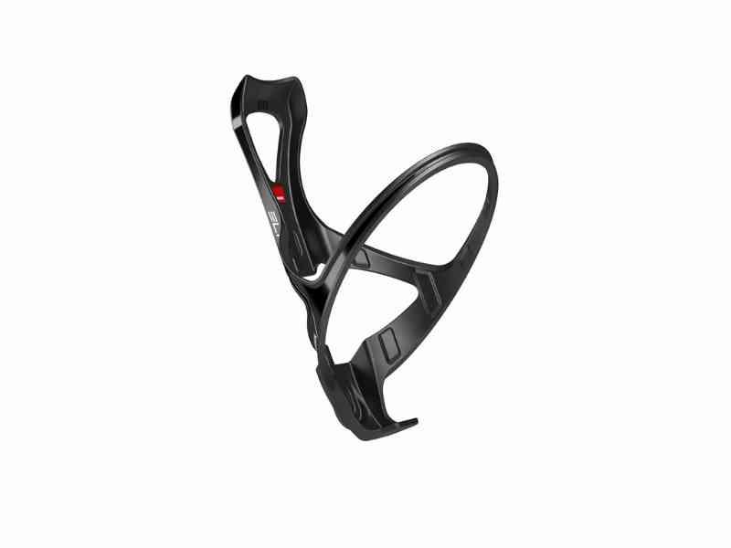Elite Leggero – Kulfiber Flaskeholder – Sort/Rød