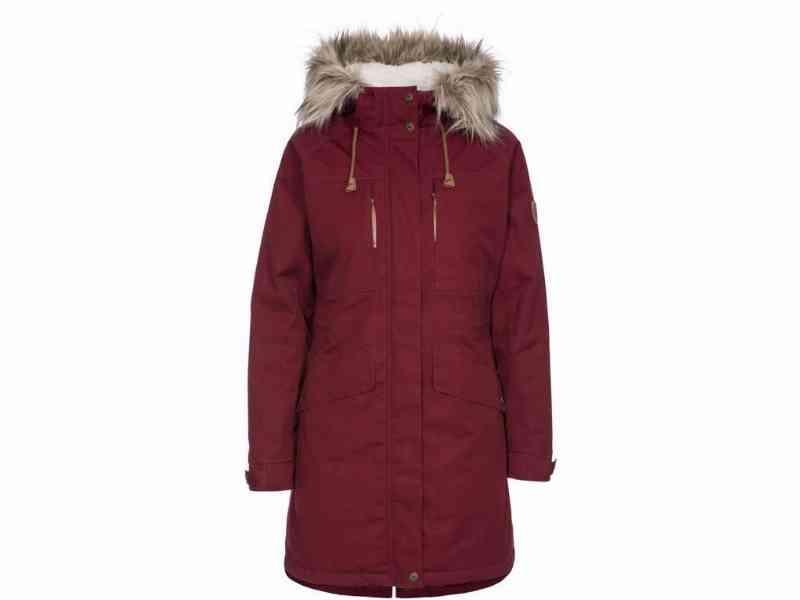 Trespass Faithful - Dame Parka Jakke - Merlot - XS