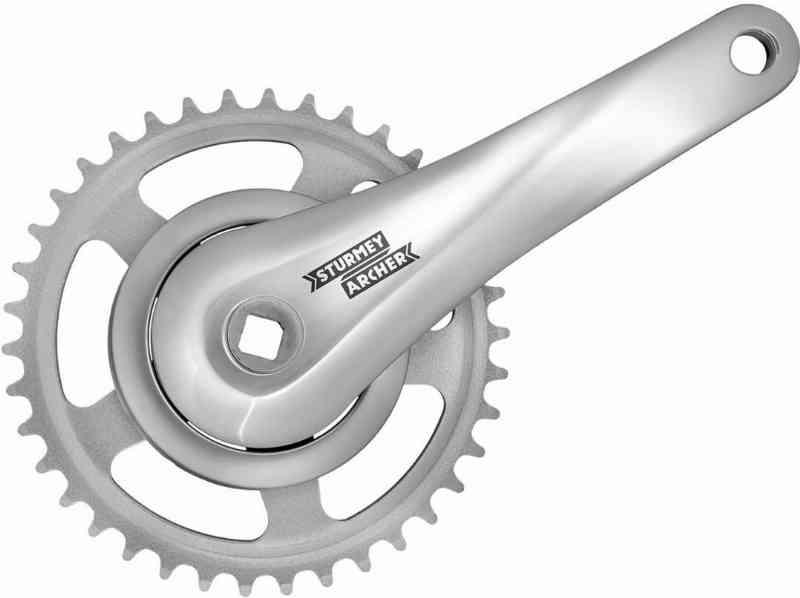 Sturmey Archer 33T Kranksæt 170 mm Alu med Stålhjul