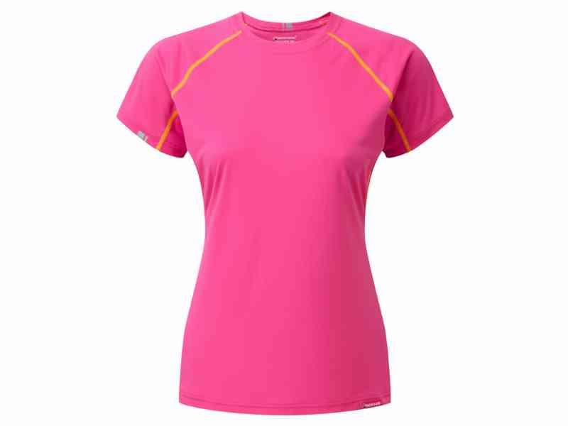 Montane Womens Sonic T-Shirt - Vandrer T-Shirt Dame - Pink - 40