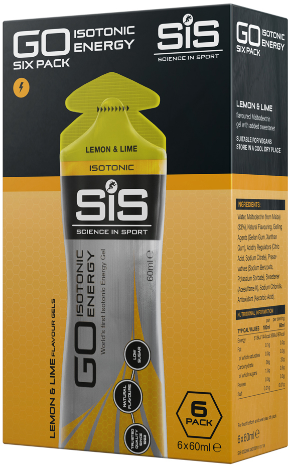SIS Go Isotonisk Energi Gel Citron & Lime - 6x60ml