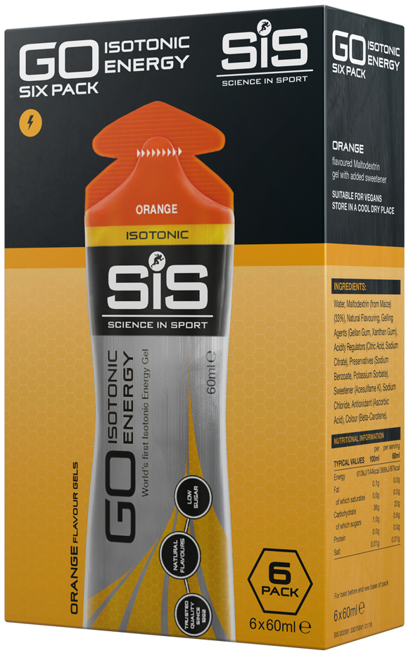SIS Go Isotonisk Energi Gel Appelsin - 6x60ml