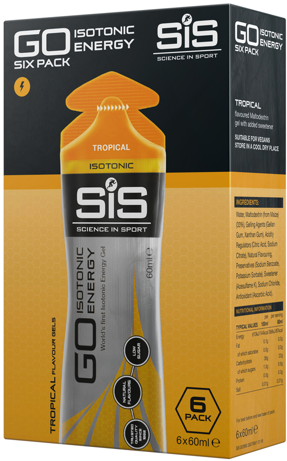 SIS Go Isotonisk Energi Gel Tropisk - 6x60ml