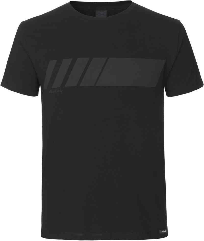 GripGrab Racing Stripe T-shirt i Økologisk Bomuld - Sort