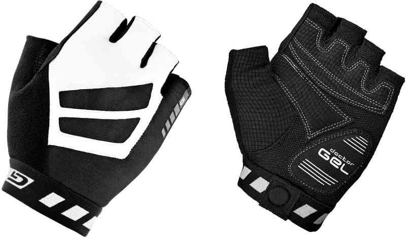 GripGrab WorldCup Polstret Kortfingerhandske - Sort/Hvid