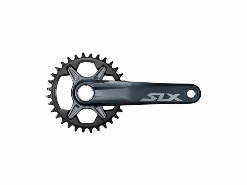Shimano SLX - Kranksæt FC-M7120 - Sort - Single uden klinge 165 mm Pedalarme