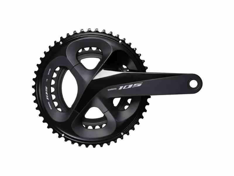 Shimano 105 kranksæt FC-R7000 - 50/34 tands - Sort