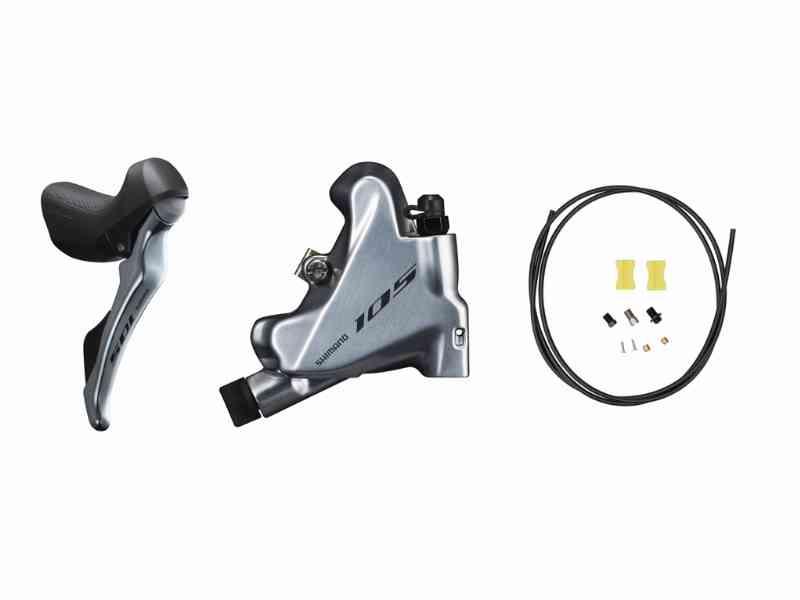 Shimano 105 højre STI bremsegreb sølv