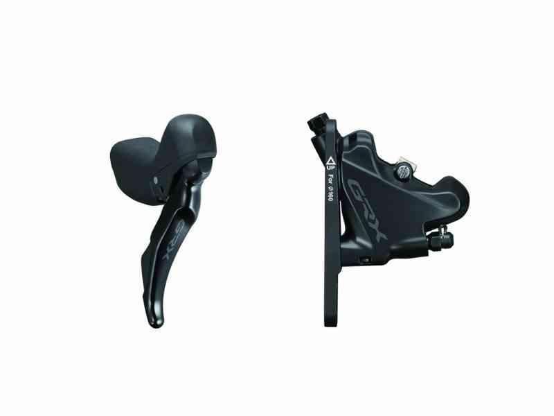 Shimano GRX - Højre bremsegreb med kaliber og slange